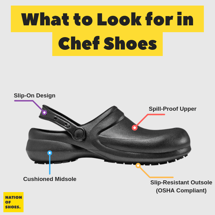 steel toe cap chef shoes