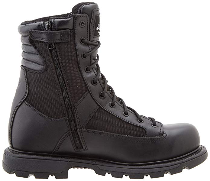 zippered work boots